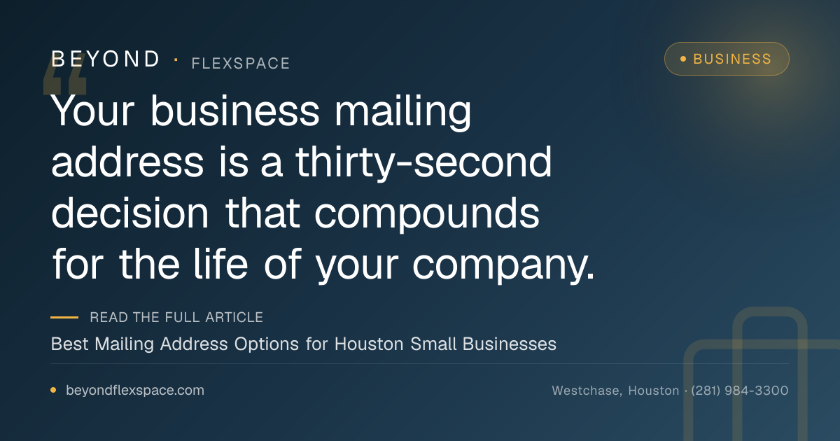 Best Mailing Address Options for Houston Small Businesses
